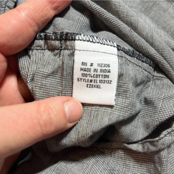 Ezekiel Hooded Button Up Men's Size L Outdoor California 100% Cotton Charcoal - Picture 14 of 15